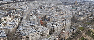 streets of old Paris from above