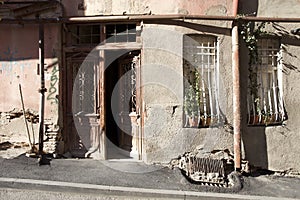 Streets of old Tbilisi Georgia background photo