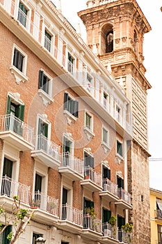 Streets of the old town of Valencia, Spain.