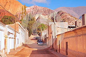 On the streets of Purmamarca town