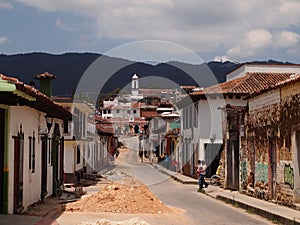 Streets of San Cristobal de las Casas, former capital city of Chiapas, Mexico