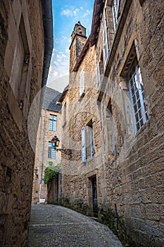Streets of Sarlat, medieval town, Dordogne, Aquitaine, France photo