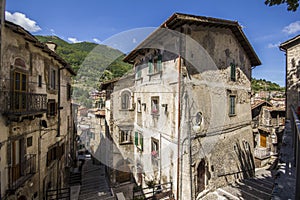 Streets of Scanno, Abruzzo - Italy photo