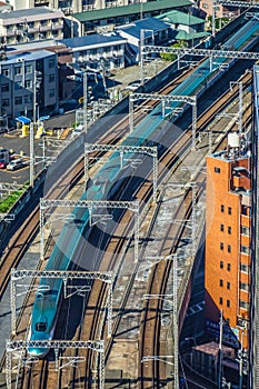 Streets of Sendai,Miyagi Prefecture and the Tohoku Shinkansen photo