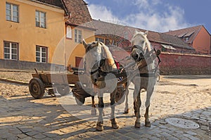 Streets of Sighisoara-Transylvania,Romania