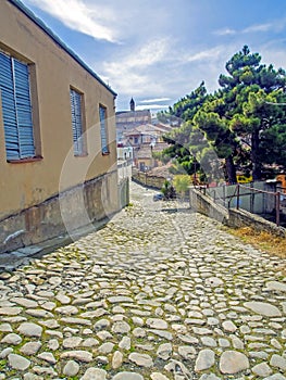 On the streets of Sighnaghi in Georgia