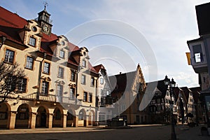 Streets in Sigmaringen town, Germany