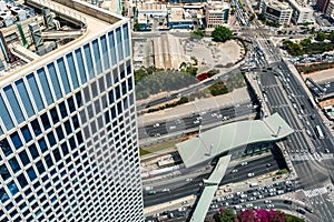 Streets of Tel Aviv from above.