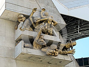 Streets of the Toronto Downtown. Rogers Centre. Ontario, Canada.