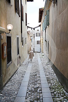 Streets less traveled in Cividale, Italy