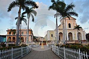 Streets of Trinidad, Cuba, with colorful colonial houses