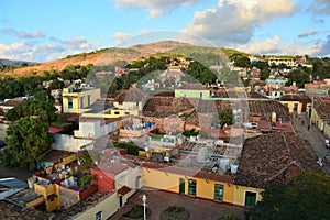 Streets of Trinidad, Cuba, with colorful colonial houses