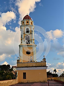 Streets of Trinidad, Cuba, with colorful colonial houses