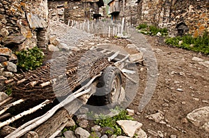 The streets of Ushguli, Georgia