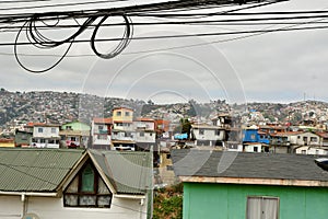 streets of Valparaiso Chile south Ameria