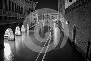 The streets of Venice Long exposure By Night photo