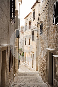 The streets of Vis, Croatia.