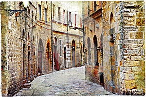 Streets of Volterra photo