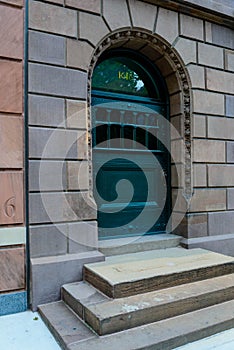 Streetscape front doors in Philly