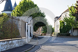 streetscape of gressy france on rue saint denis