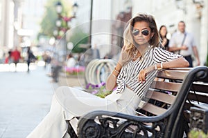 Streetstyle portrait of a young woman