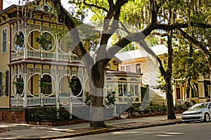 streetview of the Gingerbread House in Savannah
