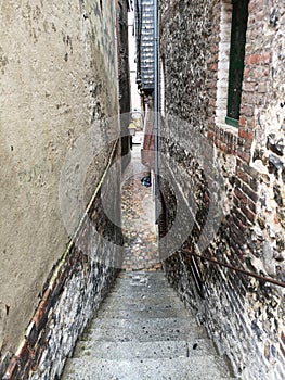 Streetview of Honfleur city, France