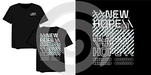 Streetwear Graphic Design Vector Illustration of New Hope