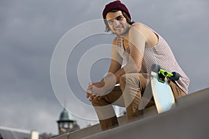 Streetwise skateboarder