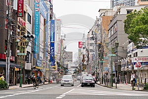 A streeview of Osaka