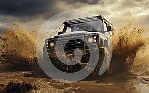 The strength and capability of rugged off-road vehicles tackling challenging terrains. Generative AI