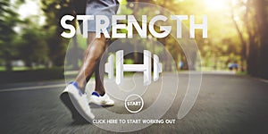 Strength Health Life Mental Nutrition Vitality Concept