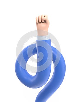 Strength icon. Cartoon character hand fist gesture. Supports PNG files with transparent backgrounds