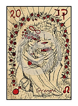 Strength. The tarot card