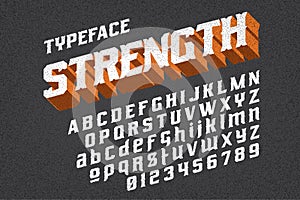 Strength typeface font