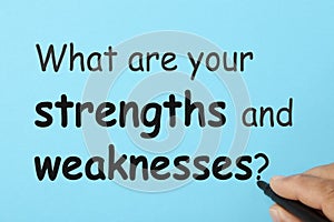 Strengths and weaknesses concept