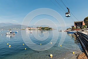 Stresa, Italy on lake Maggiore. Big European lake