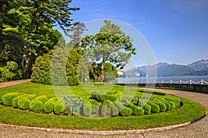 Stresa, Villa Pallavicino park, Maggiore lake, Lombardy, Italy