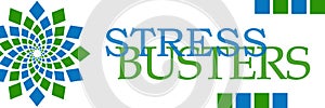 Stress Busters Green Blue Circular Horizontal photo