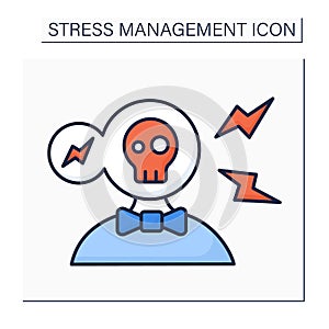 Stress color icon photo