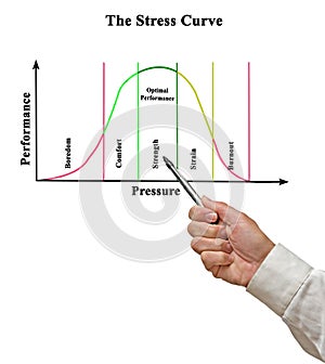 Stress curve: performance and pressure photo