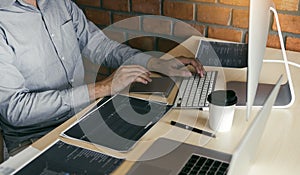 Stress developing programming looking coding technology working on computer