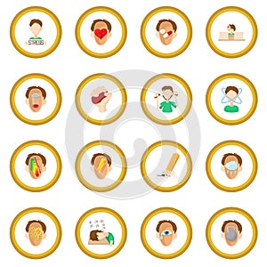 Stress icon circle