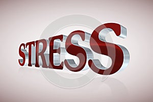 Stress lettering - 3D illustration