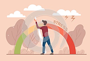 Stress level reduced concept