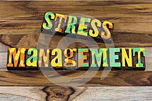 Stress management accept change remain calm crises meditation photo