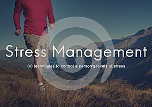 Stress Management Keep Calm Relaxation Calmness Concept photo