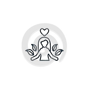 Stress relief outline icon. Monochrome simple sign from mental health collection. Stress relief icon for logo, templates