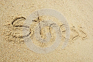 Stress written on sand