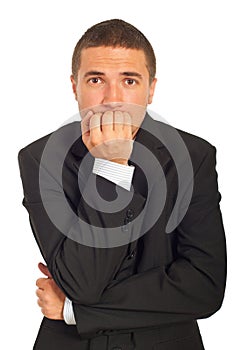 Stressed business man